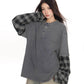 Plaid Two-Piece Long Sleeve T-Shirt BGS0046