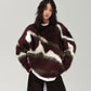 Mohair Jacquard Knit Sweater ACS0387