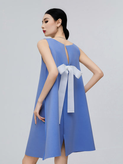 Back Ribbon Sleeveless Mini Dress FER0306