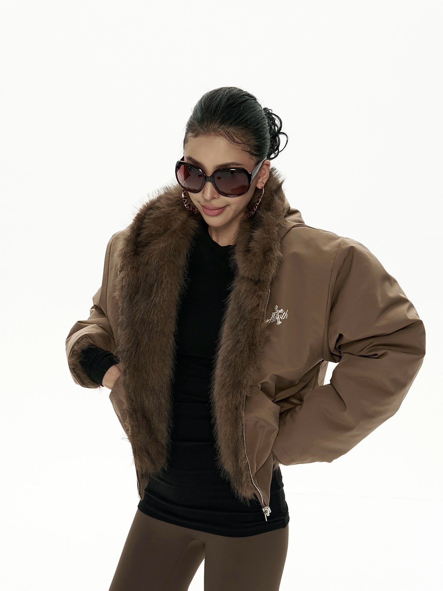 Big Hood Fur Coat ZRS0087