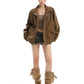 Stand Collar Suede Work Jacket BGS0021