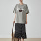 Cherry Print Short-Sleeve T-Shirt  FER0265