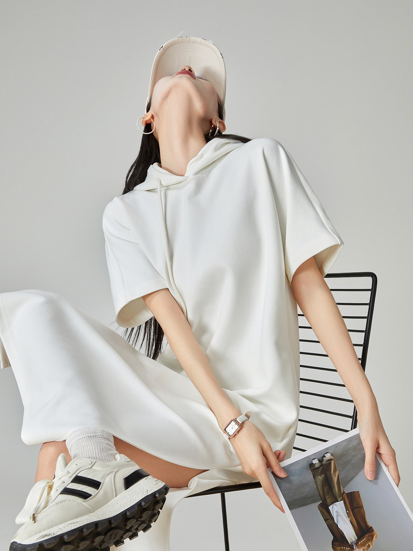 Sweatshirt Hoodie Dress FER0184