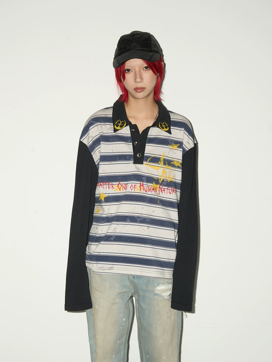 Polo Neck Long Sleeve T-Shirt MCY0013