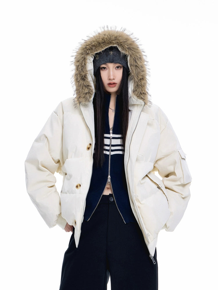 Fur Hood Down Jacket ICM0100