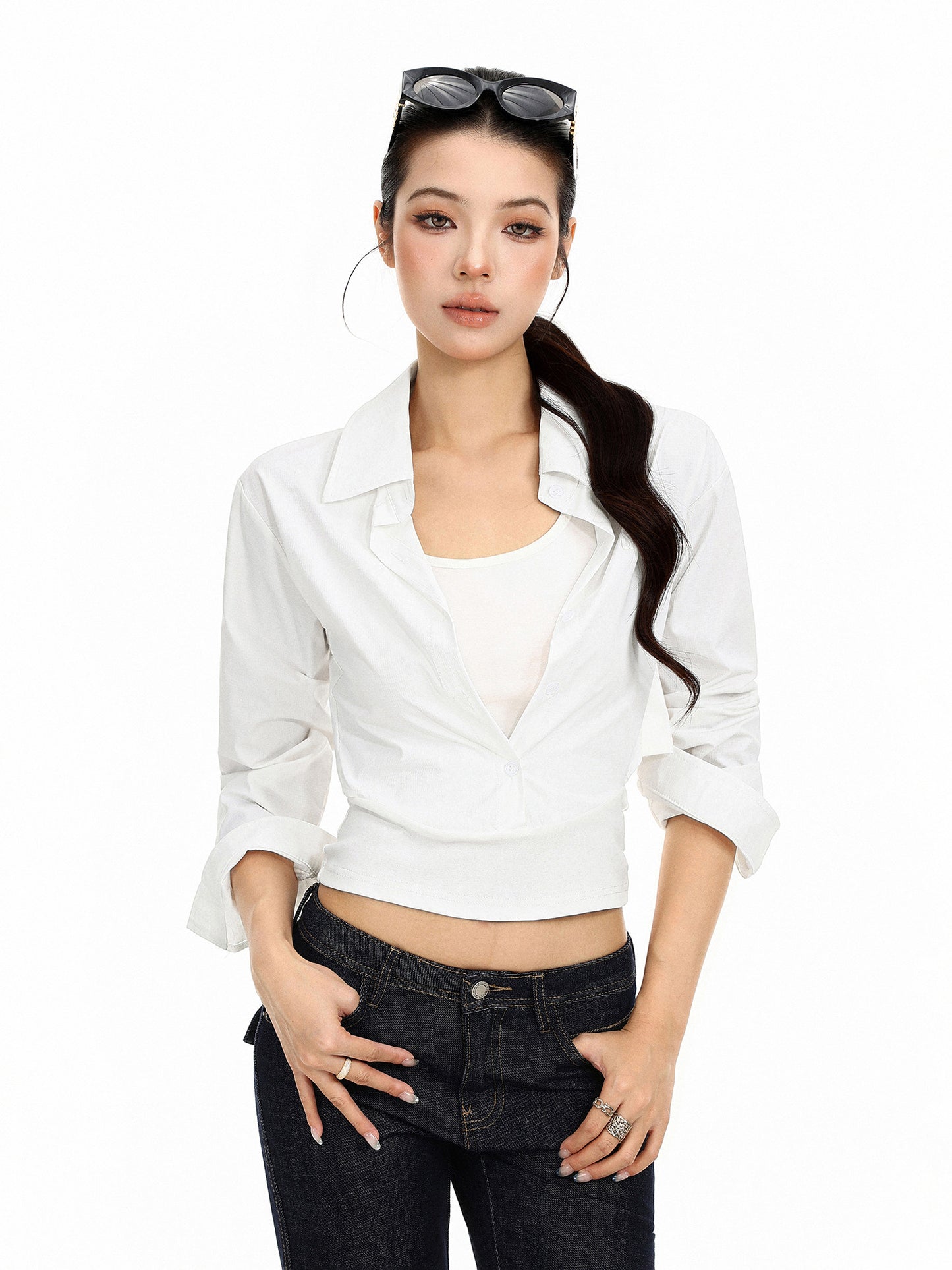 Crop Long Sleeve Shirt BGS0052