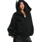 Ear Design Studded Hoodie BGS0022