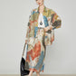 Colorful Art Print Lshirt / Long Skirt FER0359
