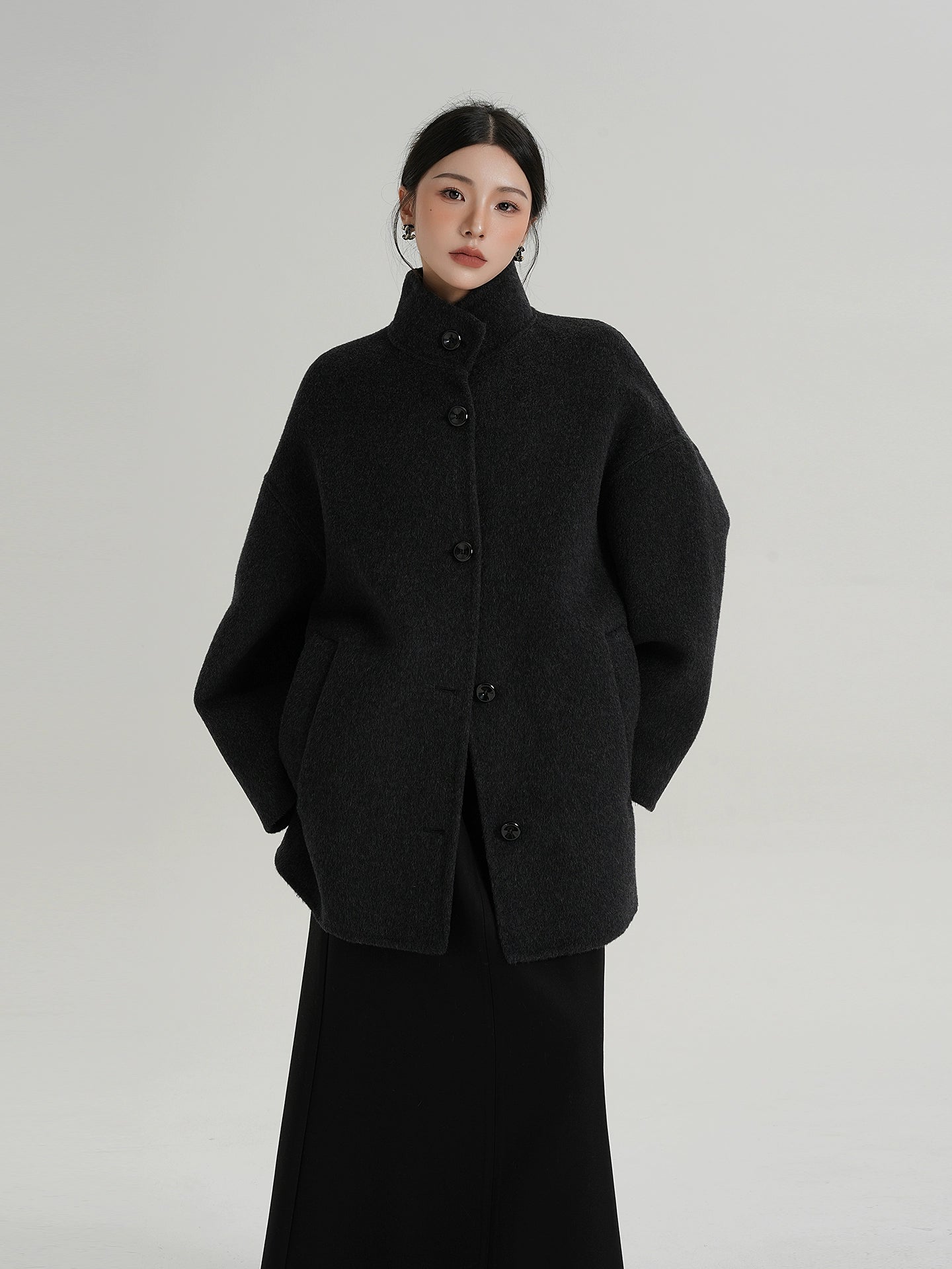 Stand Collar Short Coat SRS0396