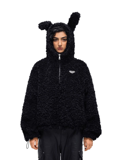 Rabbit Ear Fluffy Jacket FDR0006