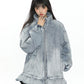 Stand Collar Flare Denim Jacket BGS0048