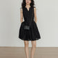 Key Neck Chiffon Sleeveless Dress VAS0118