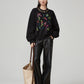 Crew Neck Embroidered Top FER0154
