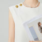 Front Layered Vest / Straight Long Skirt FER0271