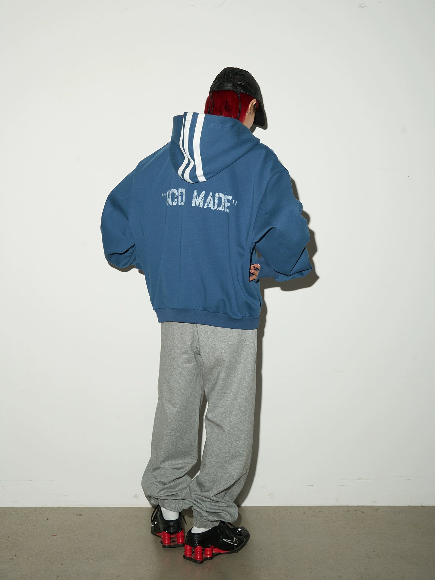 Three Stripes Hood Oversize Top MCY0009