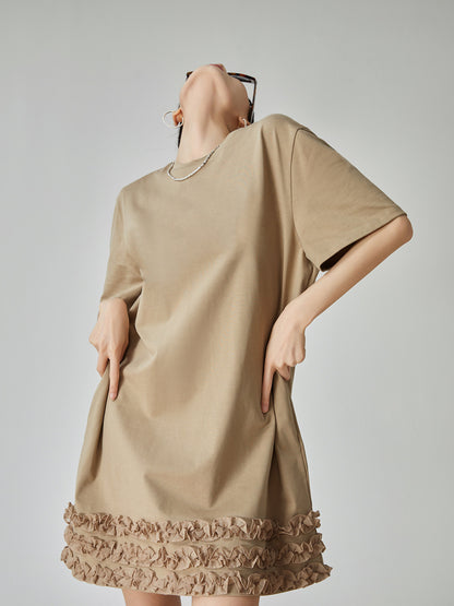 Churu Frill T-Shirt Mini Dress FER0129