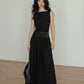 Sleeveless Belt Long Dress VAS0112