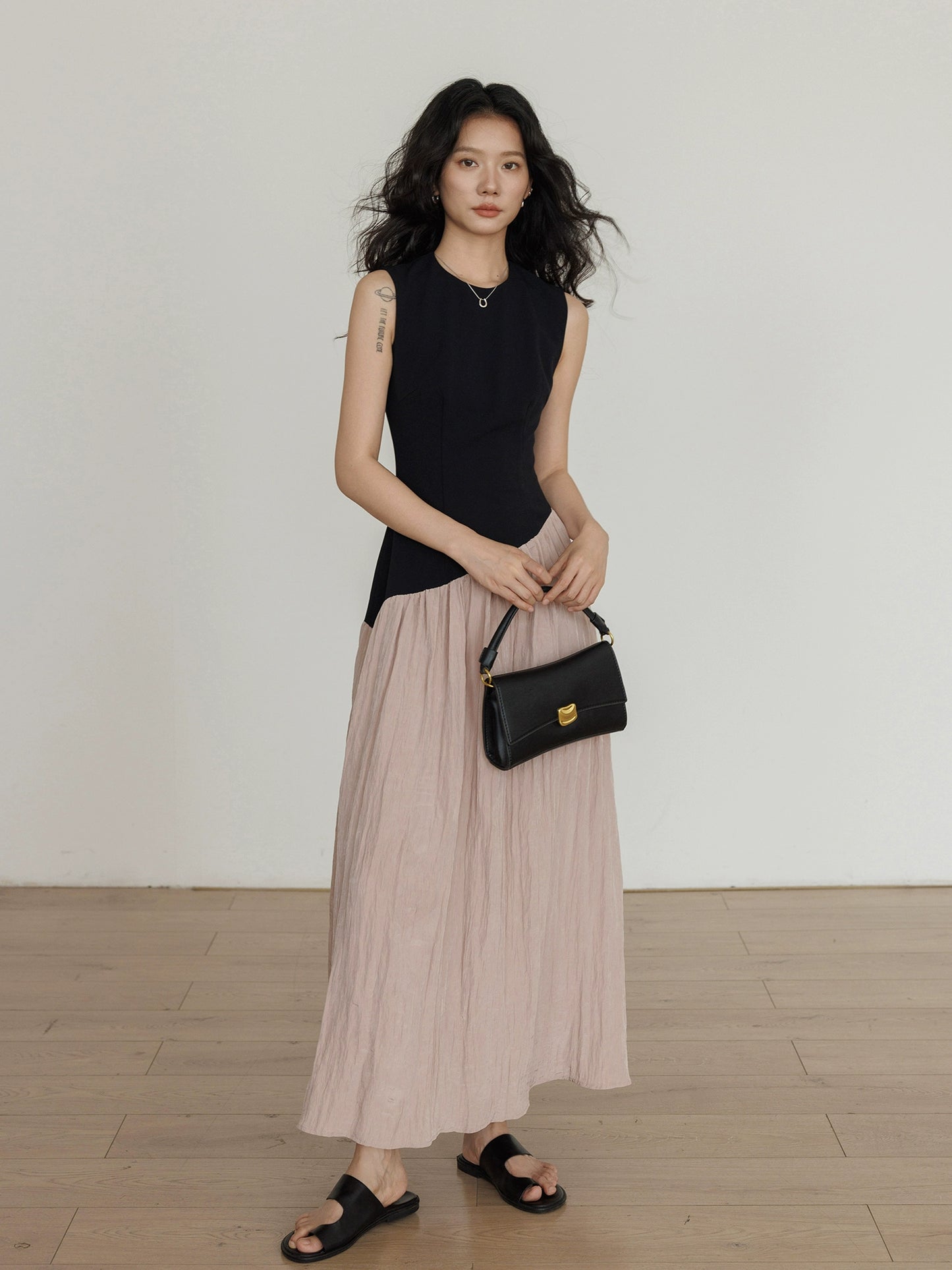 Fake Layered Long Dress VAS0126