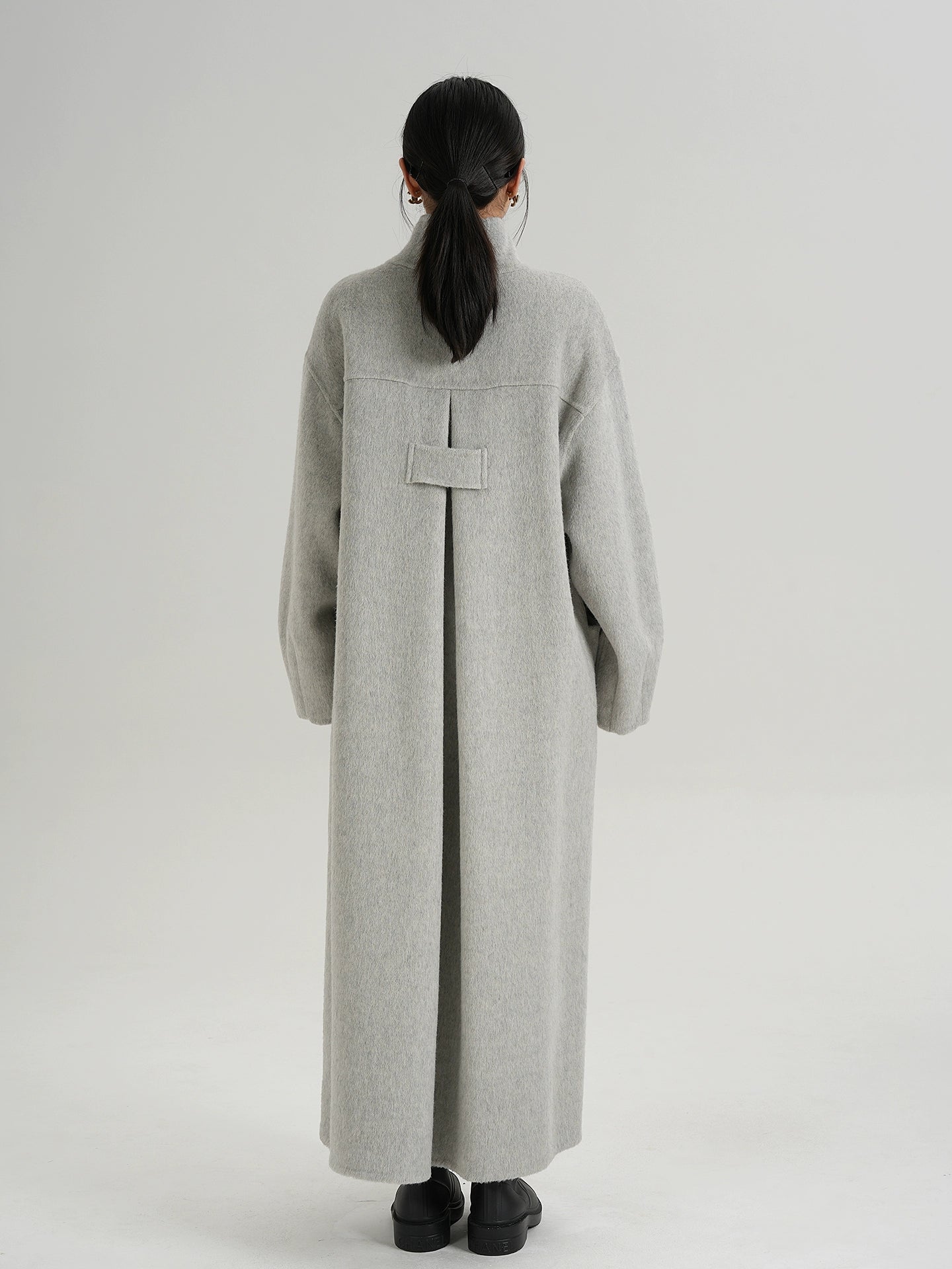 Mock Neck Long Coat SRS0413