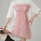 Tulle Layered Style T-Shirt Dress FER0137