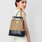 Suede & Leather Quilted Chain Bag ABB0003