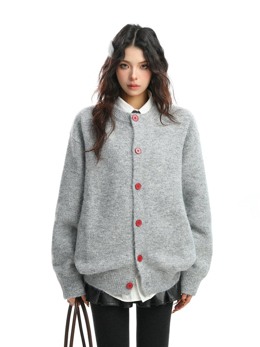 Crew Neck Knit Cardigan BGS0037