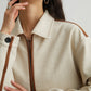 Color-Blocked Line Zip Jacket / Line Mini Skirt  SUY0032