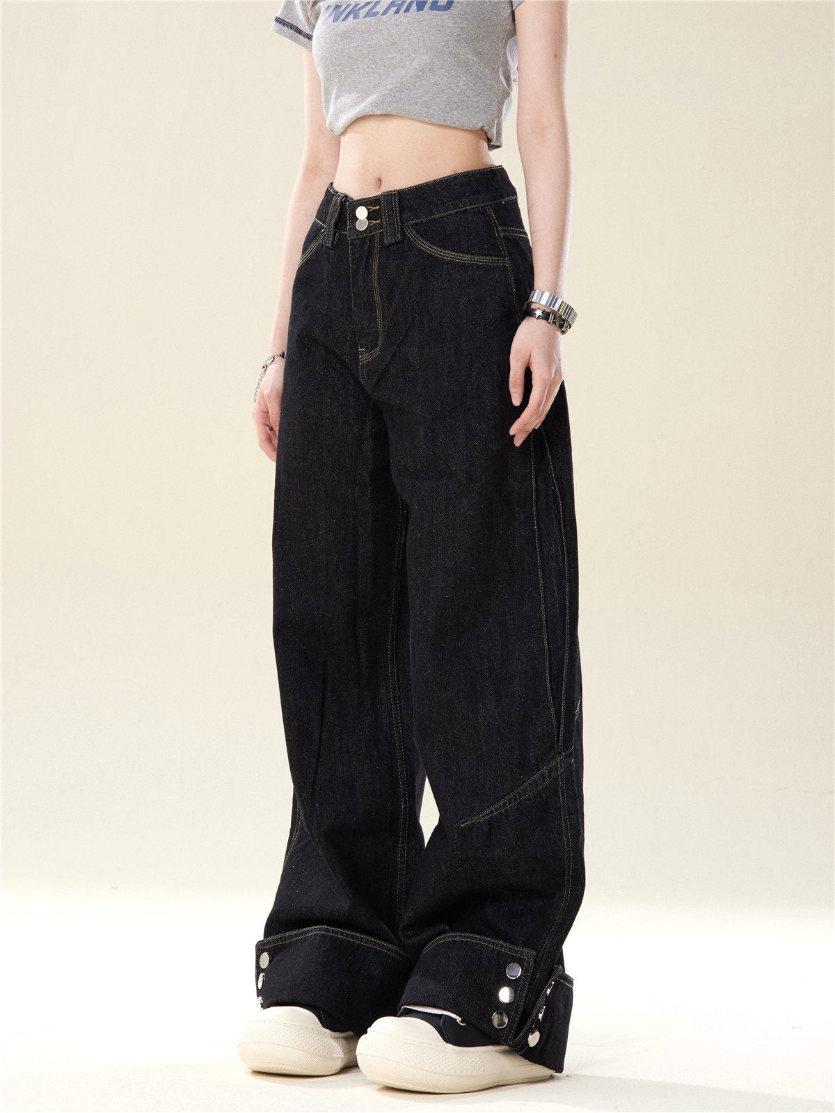 Loose Straight High-Waist Jeans ONP0005