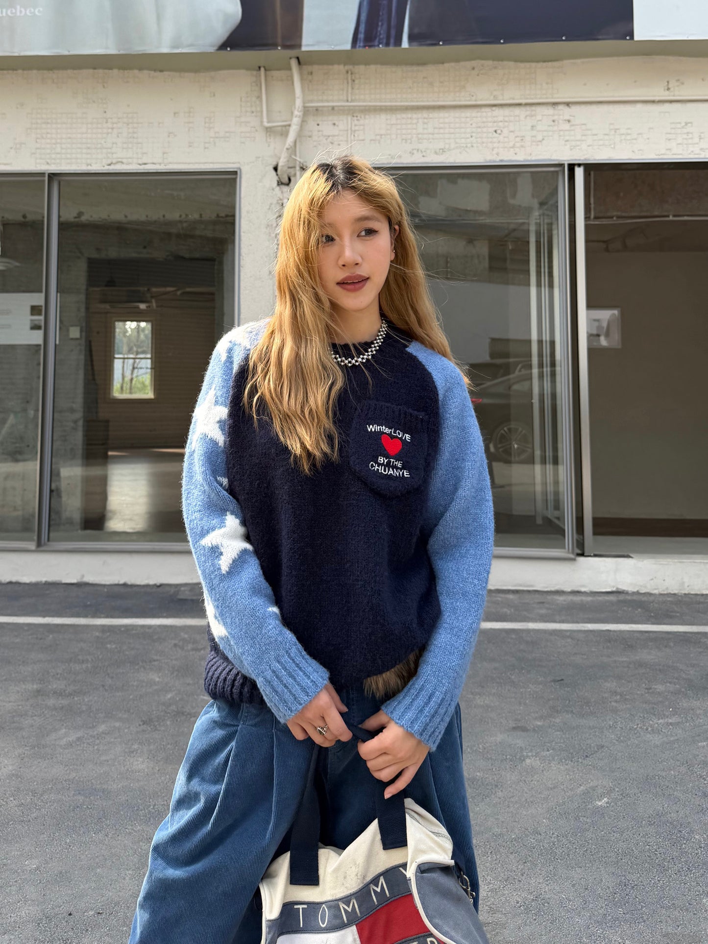 Pullover Raglan Sweater Knit CYE0091