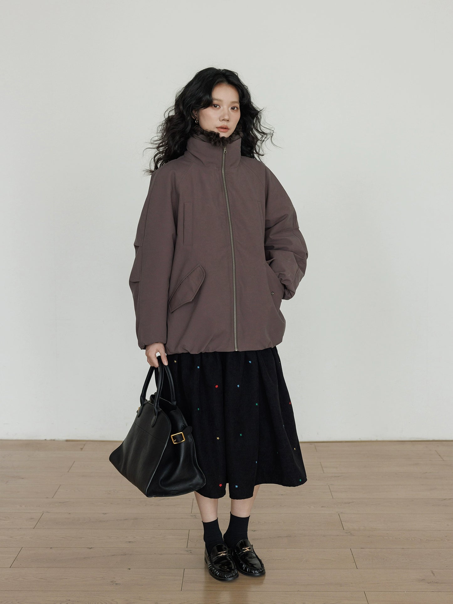 Wool Collar Vintage Jacket VAS0173