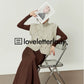 High Neck Zip Knit Vest LLA0392