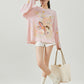 Pony Print Long-Sleeve T-Shirt FER0035