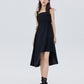 Square Neck Asymmetry Dress SHN0045