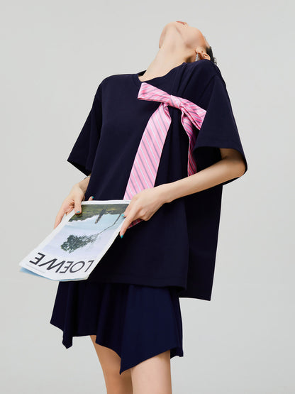 Big Ribbon Oversized T-Shirt FER0332