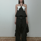 White Ribbon Halterneck Camisole PUC0019