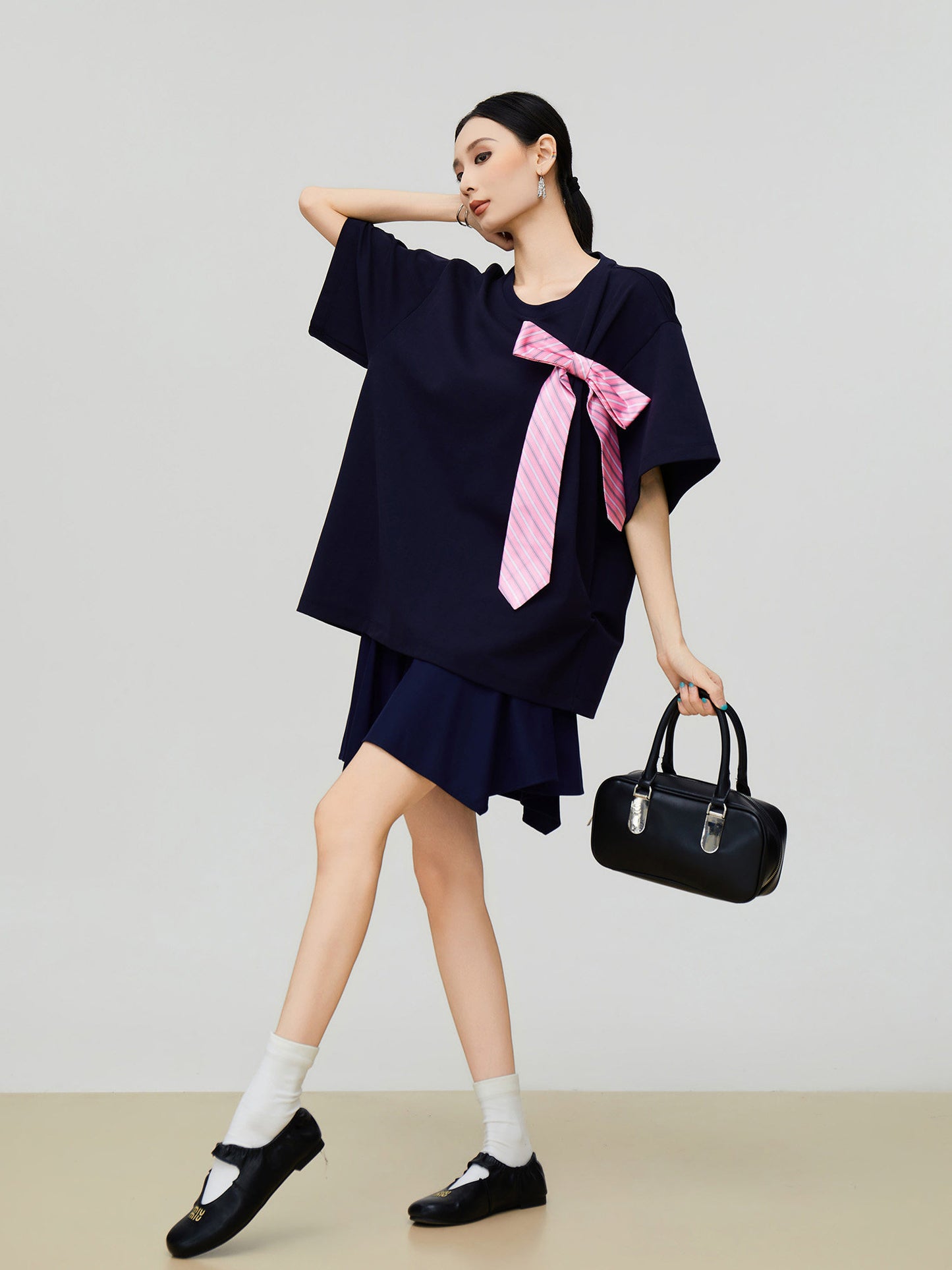 Big Ribbon Oversized T-Shirt FER0332