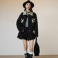 Vintage Embroidered Collar Wool Coat SUY0022