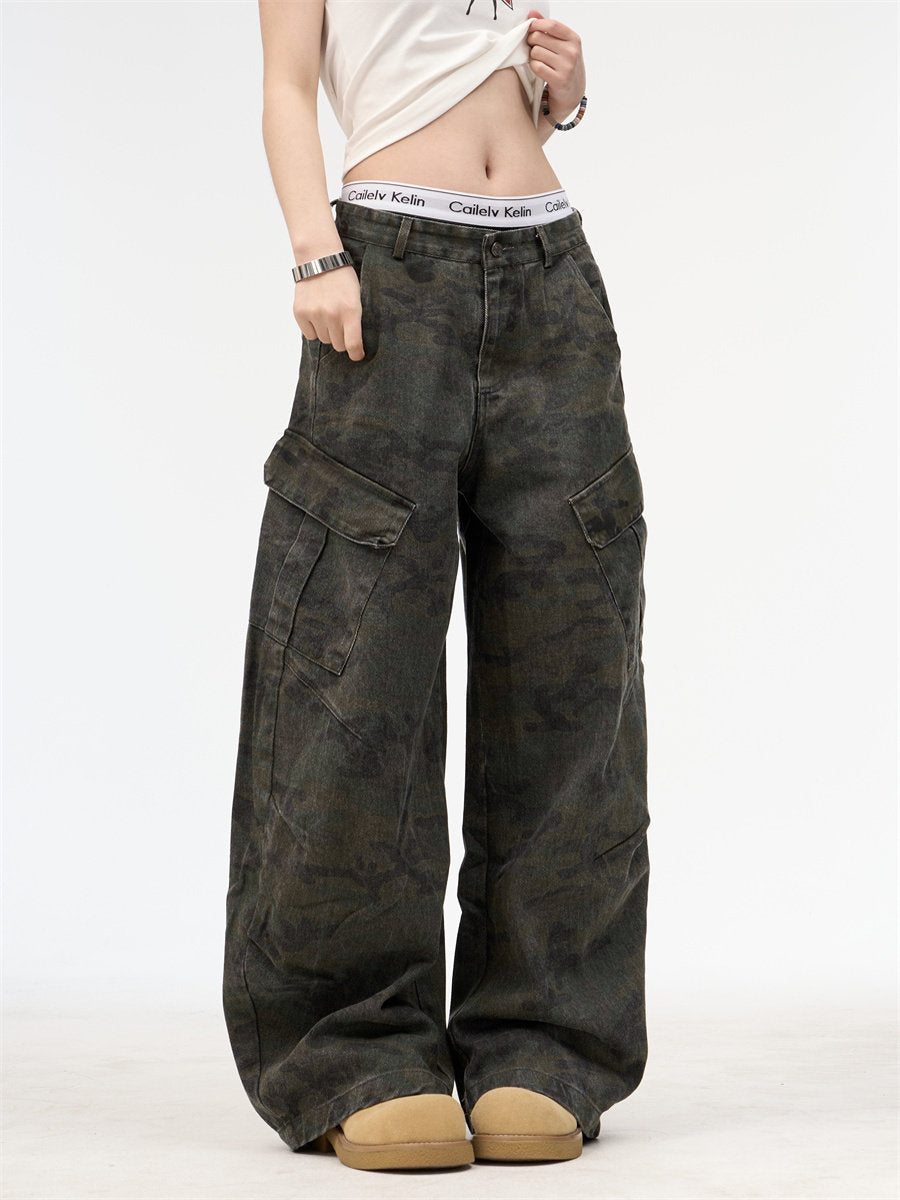 Camouflage Cargo Denim Pants ONP0011