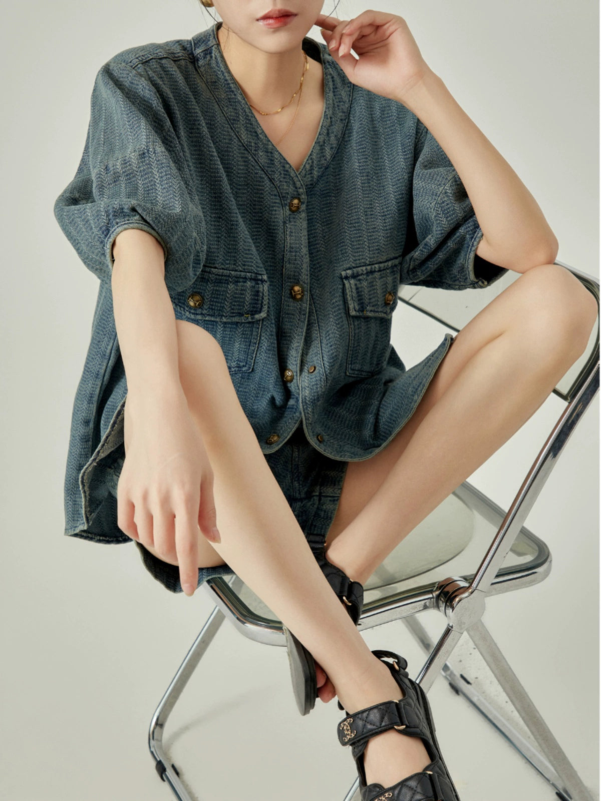 Luxury Denim Tops / Denim Pants LLA0065