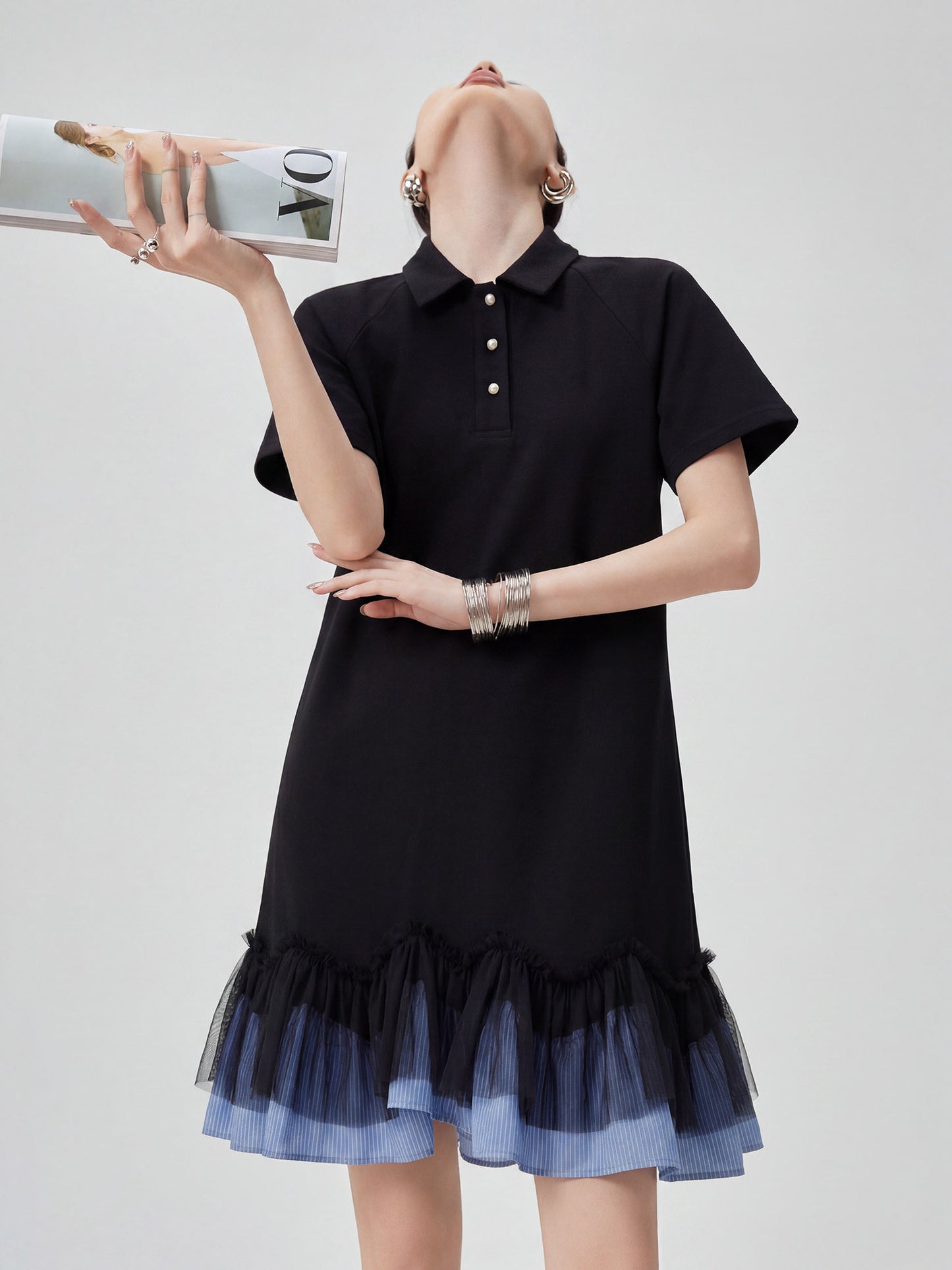 Docking Frill Polo Dress FER0305