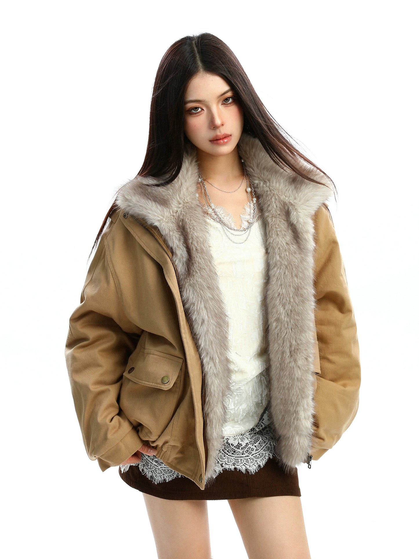 2way Faux Fur Blouson BGS0031