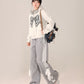 Gray Preppy Casual Pants KLS0003