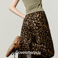 Leopard Graphic Short-Sleeve Cropped T-Shirt / Leopard Long Pants LLA0659