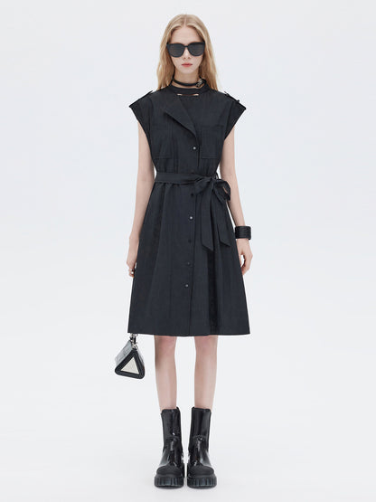 Trench Coat-Style Shirt Dress SHN0055