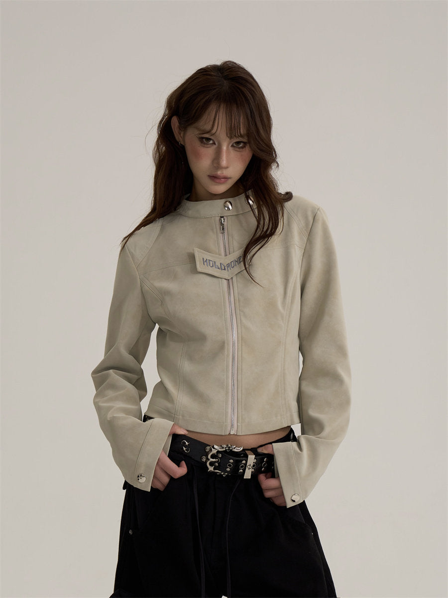 Suede Cropped Jacket ONP0003