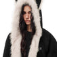 Cat Ear Fur Hood Jacket FDR0003