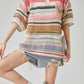 Multi-Border Openwork Polo Knit FER0224