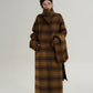 Plaid Long Wool Coat SRS0390