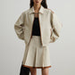 Color-Blocked Line Zip Jacket / Line Mini Skirt  SUY0032