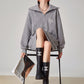 Half-Zip Sweatshirt Dress FER0388
